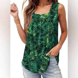 Sleeveless Square Neck Top